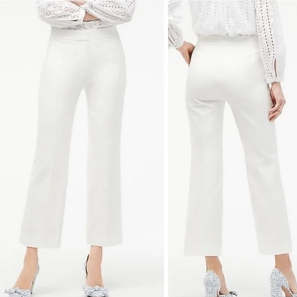 J.Crew Hayden Kick Crop Pants - Size 6 White
